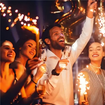 Na dosiahnutie radostnej atmosféry sú potrebné efektné svetlá